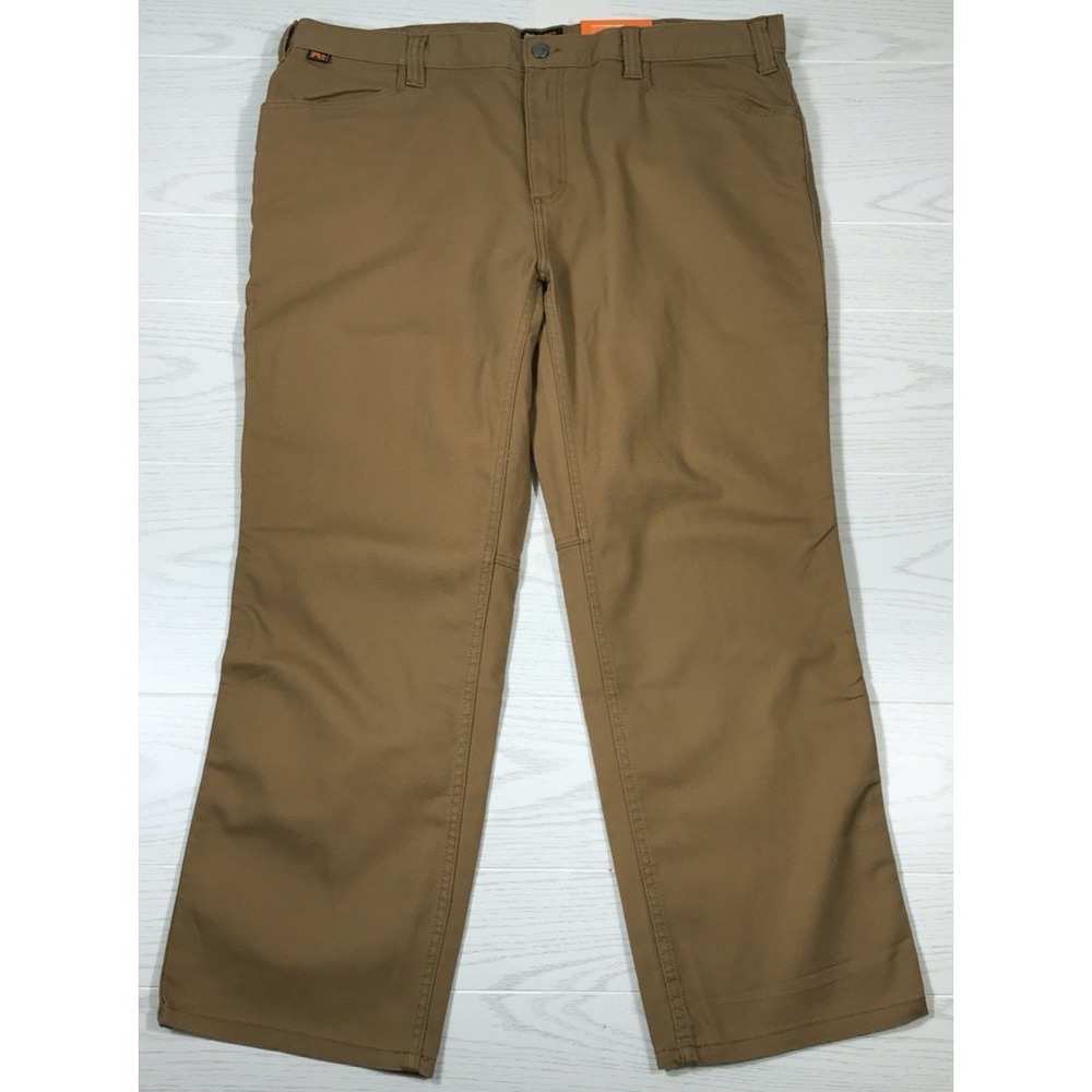 Timberland Canvas Work Pants Men 42x30 Brown Flex Utility Outdoors Cargo New